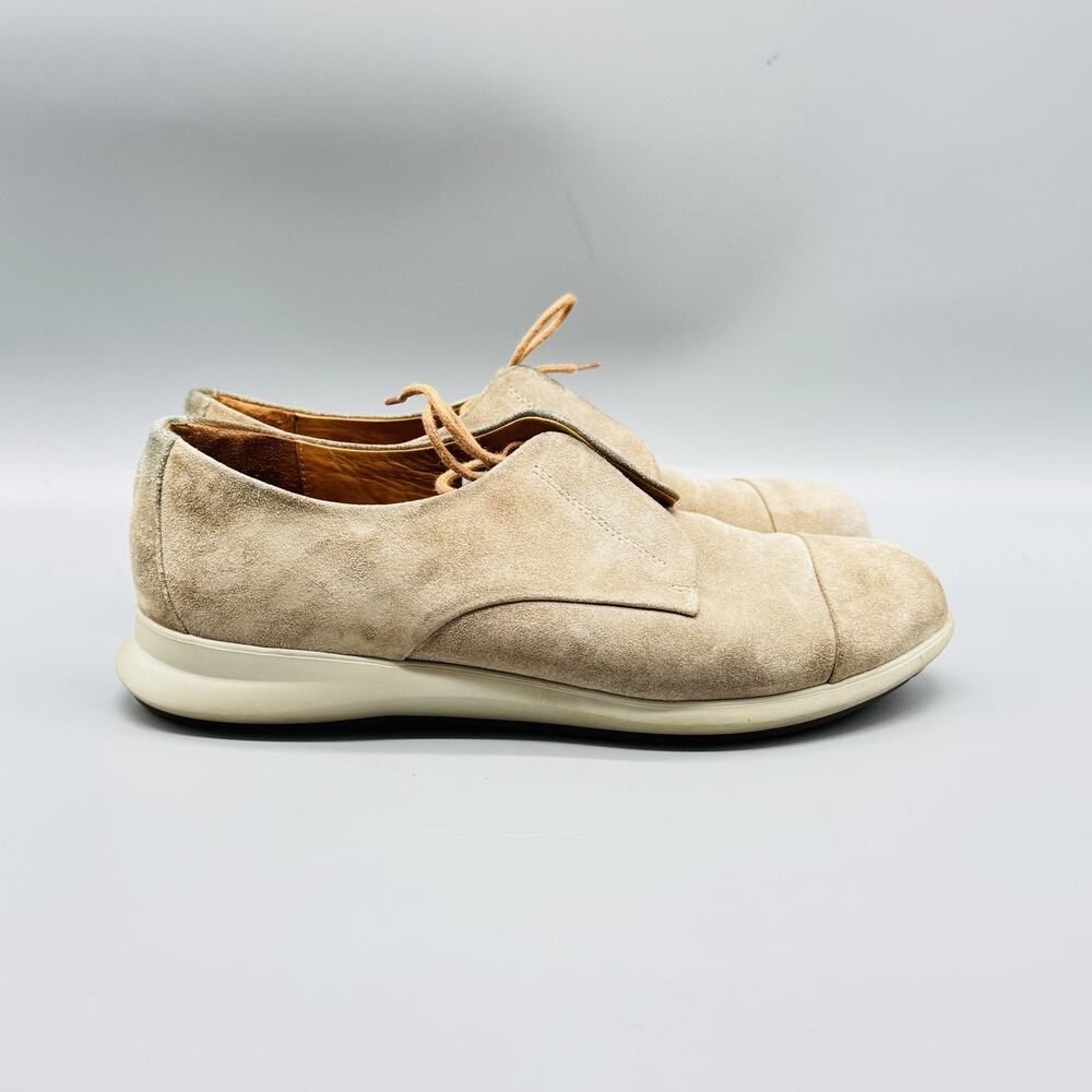 Samuel Hubbard Shoes Women 7 Beige Suede Freedom Now Casual Derby Hybrid Sneaker